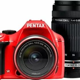 【中古】【39shop】PENTAX★デジタル一眼レフカメラ K-x ダブルズームキットレッド（良い）
