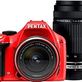 【中古】PENTAX デジタル一眼レフカメラ K-x ダブルズームキットレッド