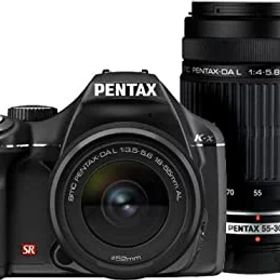 【中古】(非常に良い)PENTAX デジタル一眼レフカメラ K-x ダブルズームキットブラック
