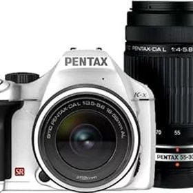 【中古】PENTAX デジタル一眼レフカメラ K-x ダブルズームキットホワイト