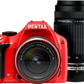 【中古】 PENTAX デジタル一眼レフカメラ K-x ダブルズームキットレッド
