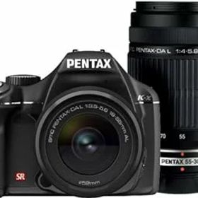 【中古】PENTAX デジタル一眼レフカメラ K-x ダブルズームキットブラック