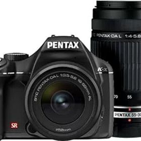 【中古】【39shop】PENTAX★デジタル一眼レフカメラ K-x ダブルズームキットブラック（良い）