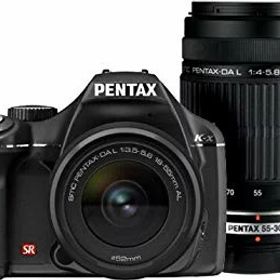 【中古】PENTAX デジタル一眼レフカメラ K-x ダブルズームキットブラック wyw801m