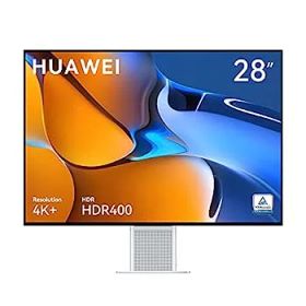 【中古】（非常に良い）HUAWEI MateView 28.2インチ 4K+ ウルトラHD モニター 3年き ワイヤレス IPS液晶(視野角178°) 非光沢 HDR400 タッチ式OSD ミスティックシルバー