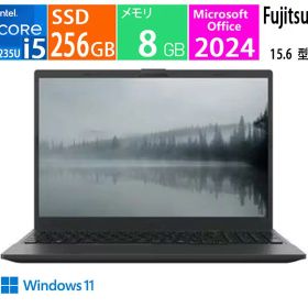 FMV Note E E530-K FMVE530KBA [ブラック], CPU:第12世代 Intel Core i5-1235U, メモリ 8GB, SSD 256GB, Microsoft Office 2024, Windows 11