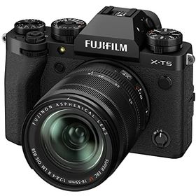 【中古】「非常に良い」富士フイルム(FUJIFILM) ミラーレス一眼カメラ X-T5 レンズキット(XF18-55) ブラック F X-T5LK-1855-B
