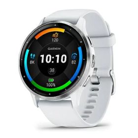 【中古】 ガーミン(GARMIN) Venu 3 Whitestone/Silver AMOLEDディスプレイ搭載 美麗液晶スマートウォッチ Suica対応/心拍センサー/ストレスレベル・睡眠時間測定/iOS・アンドロイド対応 / 14日間のバッテリー持続時間 / 高性能GPS内蔵 【日本正規品】