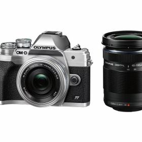【箱破損 または 箱汚れ品 】OLYMPUS OM-D E-M10 Mark IV EZダブルズームキット シルバー