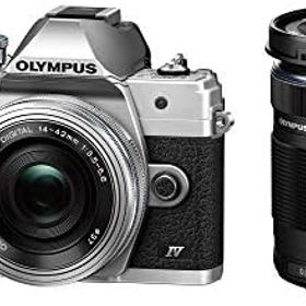【中古】OLYMPUS ミラーレス一眼カメラ OM-D E-M10 シルバー MarkIV EZダブルズームキット シルバー カメラ 中古 人気 おすすめ 高画質