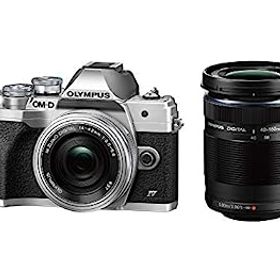 【中古】（非常に良い）OLYMPUS ミラーレス一眼カメラ OM-D E-M10 MarkIV EZダブルズームキット シルバー