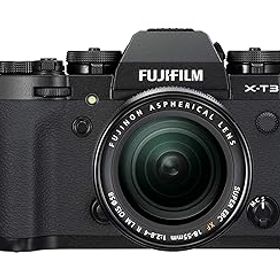 【中古】【39shop】富士フイルムFUJIFILM★ミラーレス一眼カメラ X-T3レンズキット ブラック X-T3LK-B(非常に良い)