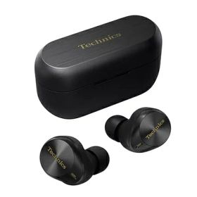 【中古】（新古品） テクニクス ワイヤレスイヤホン EAH-AZ80-K ブラック bluetooth ノイズキャンセリング 3台マルチポイント IPX4 LDAC対応 ハイレゾ音質再生 急速充電対応 アプリ対応