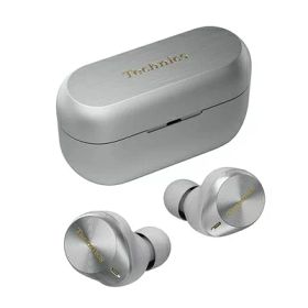 【中古】（新古品） テクニクス ワイヤレスイヤホン EAH-AZ80-S シルバー bluetooth ノイズキャンセリング 3台マルチポイント IPX4 LDAC対応 ハイレゾ音質再生 急速充電対応 アプリ対応