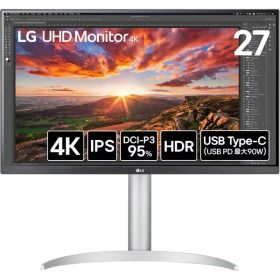 【ポイント10倍】 LGエレクトロニクス PCモニター・液晶ディスプレイ 27UP850K-W [27インチ] 【P10倍】