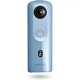 【中古】【非常に良い】RICOH THETA SC2 BLUE ブルー 360度全天球カメラ 360°手振れ補正機能搭載 4K動画 進化したHDR合成機能 (THETA SC比 2.4倍の処理速度アップ、最