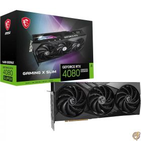 MSI GeForce RTX 4080 SUPER 16G GAMING X SLIM PCIe4.0 約3スロット厚・3ファン搭載 グラフィックスカード VD8724