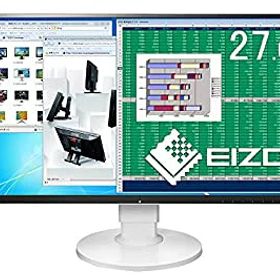 【中古】【39shop】EIZO★FlexScan 27.0インチ ディスプレイ モニター (WQHD/IPSパネル/ノングレア/ホワイト/5&無輝点) EV2780-WT（良い）