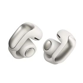 【中古】［非常に良い］Bose Ultra Open Earbuds 空間オーディオ イヤホン オープンイヤー 完全 ワイヤレス Bluetooth接続 マイク付 最大7.5時間再生 防滴 ホワイトスモ