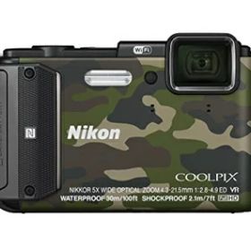 【中古】 Nikon デジタルカメラ COOLPIX AW130 カムフラージュグリーン