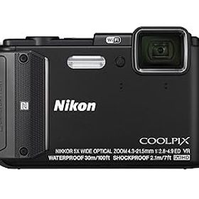 【中古】【39shop】Nikon★デジタルカメラ COOLPIX AW130 ブラック BK（非常に良い）