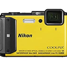 【中古】(非常に良い)Nikon デジタルカメラ COOLPIX AW130 イエロー YW