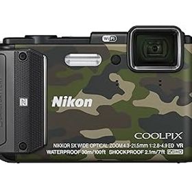 【中古】【39shop】Nikon★デジタルカメラ COOLPIX AW130 カムフラージュグリーン（非常に良い）