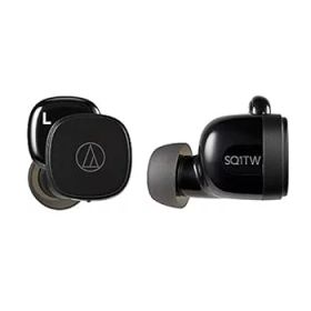 【中古】オーディオテクニカ ATH-SQ1TW ワイヤレスイヤホン bluetooth 急速充電対応 IPX4防水規格 最大19.5時間再生 低遅延 Fast Pair対応 マルチペアリ