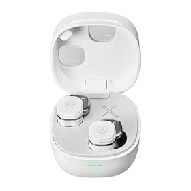 オーディオテクニカ ATH-SQ1TW2 WH ワイヤレスイヤホン bluetooth/小型 軽量 / 最大20時間再生 / 低遅延/外音取込み/マルチポイント/マルチペアリング/防水 IPX5 / ワイヤレス充電 / 国内正規品 ホワイト ATH-S