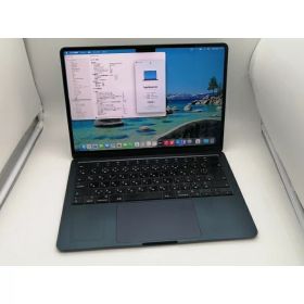 【中古】Apple MacBook Air 13インチ M3(CPU:8C/GPU:8C) 8GB/256GB ミッドナイト MRXV3J/A (13インチ, M3, 2024)【なんば】保証期間1ヶ月【ランクC】
