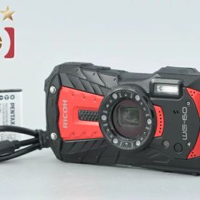 【中古】RICOH リコー PENTAX ペンタックス WG-60 レッド 防水アクションカメラ