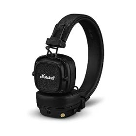 【中古】Marshall ワイヤレスオンイヤーヘッドホン Major V ブラック Bluetooth / 連続再生100時間 / Qi充電対応/通話対応 【国内正規品】