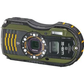 【中古】(非常に良い)PENTAX 防水デジタルカメラ PENTAX WG-3GPS グリーン 1cmマクロ マクロスタンド付属 電子コンパス サブLCD Qi規格 PENTAX WG-3GPSGR 12663
