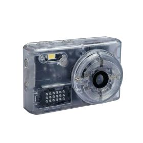 SAC CONNECT MINIカメラ SMC01-TWH ( 約100万画素 CMOSセンサー 固定焦点 0.96インチ液晶 microSD対応 動画 レトロモード 小型デジタルカメラ ) クリアホワイト