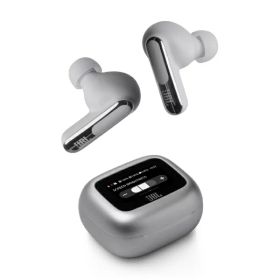 JBL｜ジェイビーエル 完全ワイヤレスイヤホン シルバー JBLLIVEBEAM3SIL [ワイヤレス(左右分離) /カナル型 /ノイズキャンセリング対応 /Bluetooth対応]