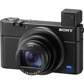 【中古】【39shop】SONYソニー★コンパクトデジタルカメラ Cyber-shot RX100VII ボディ ブラック 1.0型積層型CMOSセンサー 光学ズーム8倍24-200mm 180度チルト可動式（非常に良い）