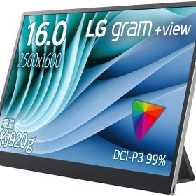 LG Electronics Japan [16MR70] 16インチ モバイルモニター(2560x1600/IPS/ノングレア/TypeCx2/オートピボット)