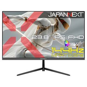 【送料無料】JAPANNEXT JN-Ei238G144F ゲーミング液晶ディスプレイ 23.8型/ 1920×1080/ HDMI×1、DP×1/ ブラック/ スピーカー有/ 2年保証【在庫目安:お取り寄せ】