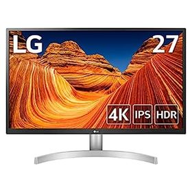 【中古】LG モニター ディスプレイ 27UL500-W 27インチ/4K/HDR(標準輝度:300cd/)/IPS非光沢/HDMI×2、DisplayPort/FreeSync/ブルーライト低減