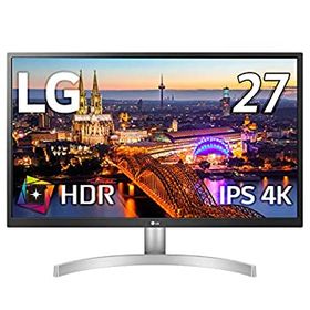 【中古】（非常に良い）LG モニター ディスプレイ 27UL500-W 27インチ/4K/HDR(標準輝度:300cd/)/IPS非光沢/HDMI×2、DisplayPort/FreeSync/ブルーライト低減