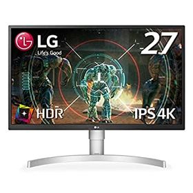 【中古】LG ゲーミング モニター ディスプレイ 27UL500-W 27インチ／4K／HDR(標準輝度:300cd／)／IPS非光沢／HDMI×2、DisplayPort／FreeSync／ブルー