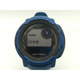 【中古】Garmin Instinct 2 Dual Power 010-02627-46 Tidal Blue【OSU301】保証期間1ヶ月【ランクB】