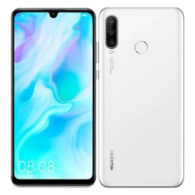 【中古】【安心保証】 HUAWEI P30 lite MAR-LX2J[64GB] SIMフリー パールホワイト mineo版