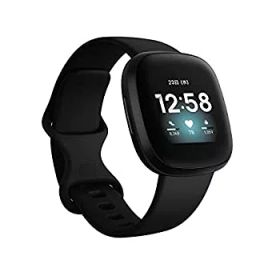 【中古】Fitbit Versa3 Alexa搭載/GPS搭載 スマートウォッチ Black ブラック L/S サイズ [日本品]
