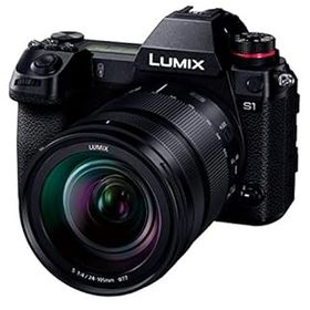 【中古】【39shop】パナソニックPanasonic★フルサイズ ミラーレス一眼カメラ ルミックス S1M 標準ズームレンズキット 2420万画素 ブラック DC-S1M-K(非常に良い)