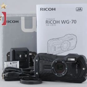 【中古】RICOH リコー PENTAX ペンタックス WG-70 ブラック 防水アクションカメラ シャッター回数僅少 元箱付き