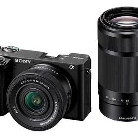 【ポイント10倍】 SONY デジタル一眼カメラ α6400 ILCE-6400X ダブルズームレンズキット [ブラック] [タイプ：ミラーレス 画素数：2500万画素(総画素) 2420万画素(有効画素) 撮像素子：APS-C 23.5mm×15.6mm CMOS 重量：359 g] 【P10倍】
