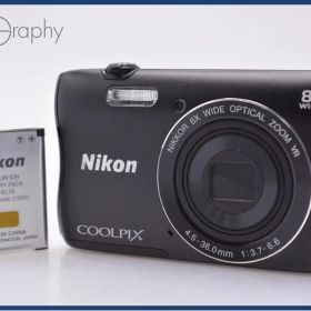 【美品・動作保証】 ニコン Nikon COOLPIX S3700 8x バッテリー付属 同梱無料 #my399