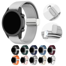 Amazfit バンド ベルト シリコン バンド幅 20mm 22mm マグネット付き 磁気付き Active Balance Cheetah Pro Bip 5 GTR4 GTS4