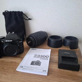Nikonニコンデジタル一眼レフカメラ★D3300ボディ本体・ズームレンズセット